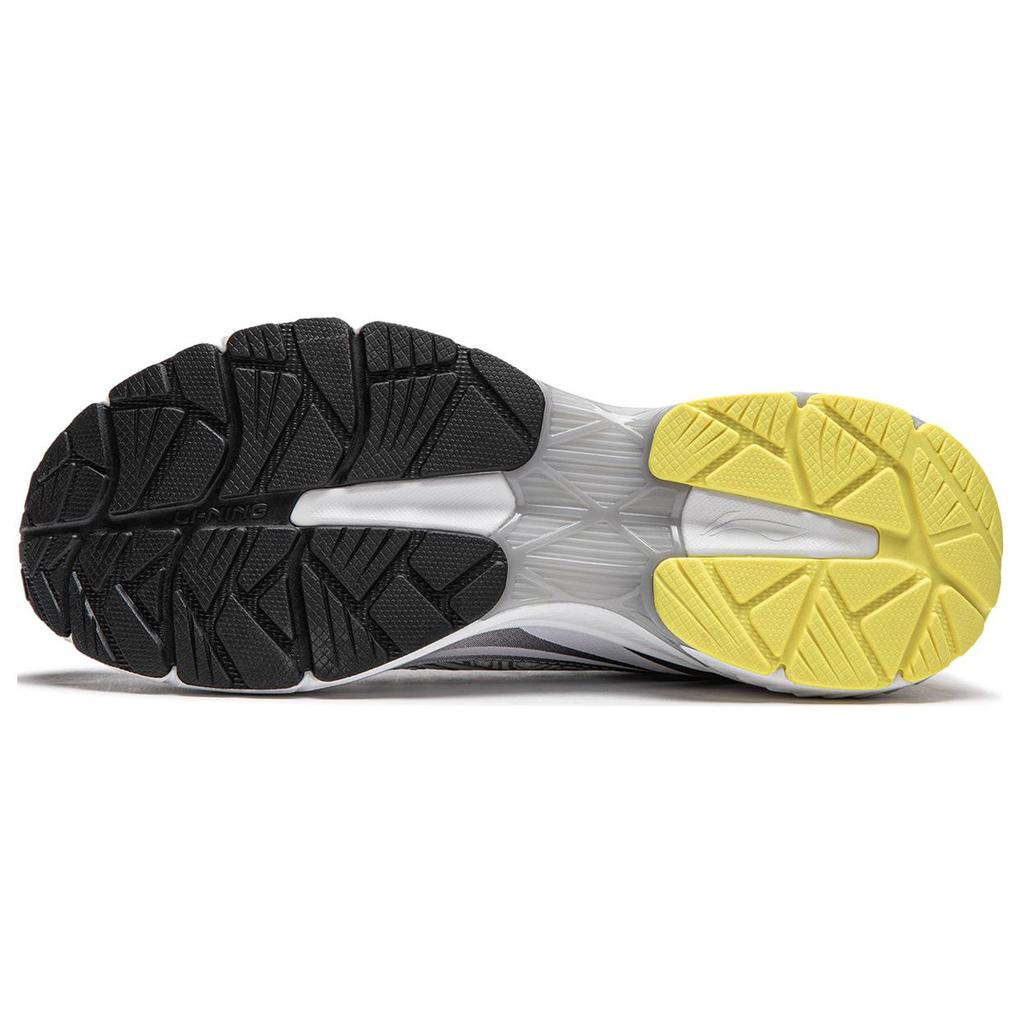 Li Ning Fuyao 1.0 V3 Fabric Cushioning, Wear Resistant Low top Casual Running Shoes Men's White Silver ARXU003-4