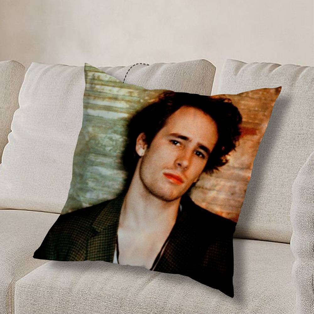 J-Jeff Buckley Grace COOL Pillow Case Anti-dustmite Pillowcase Invisible zipper silky short plush Sofa cushion cover