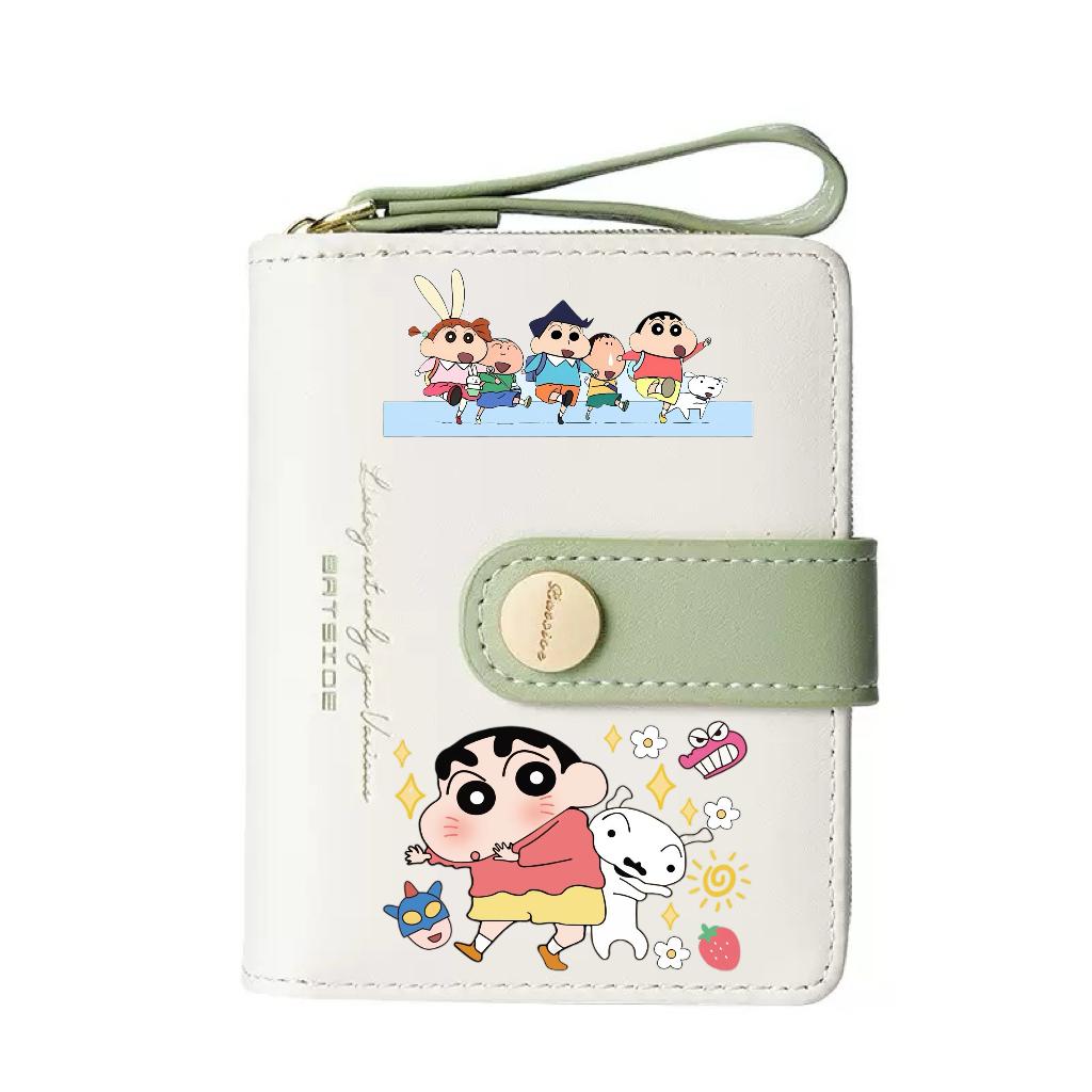 

Crayon Shinchan Cute Cartoon Ins Style Girls Gift Zipper Mini Wallet Card Holder High Quality Ladies Purse Accessories Kid Friendly Entertaining Fun
