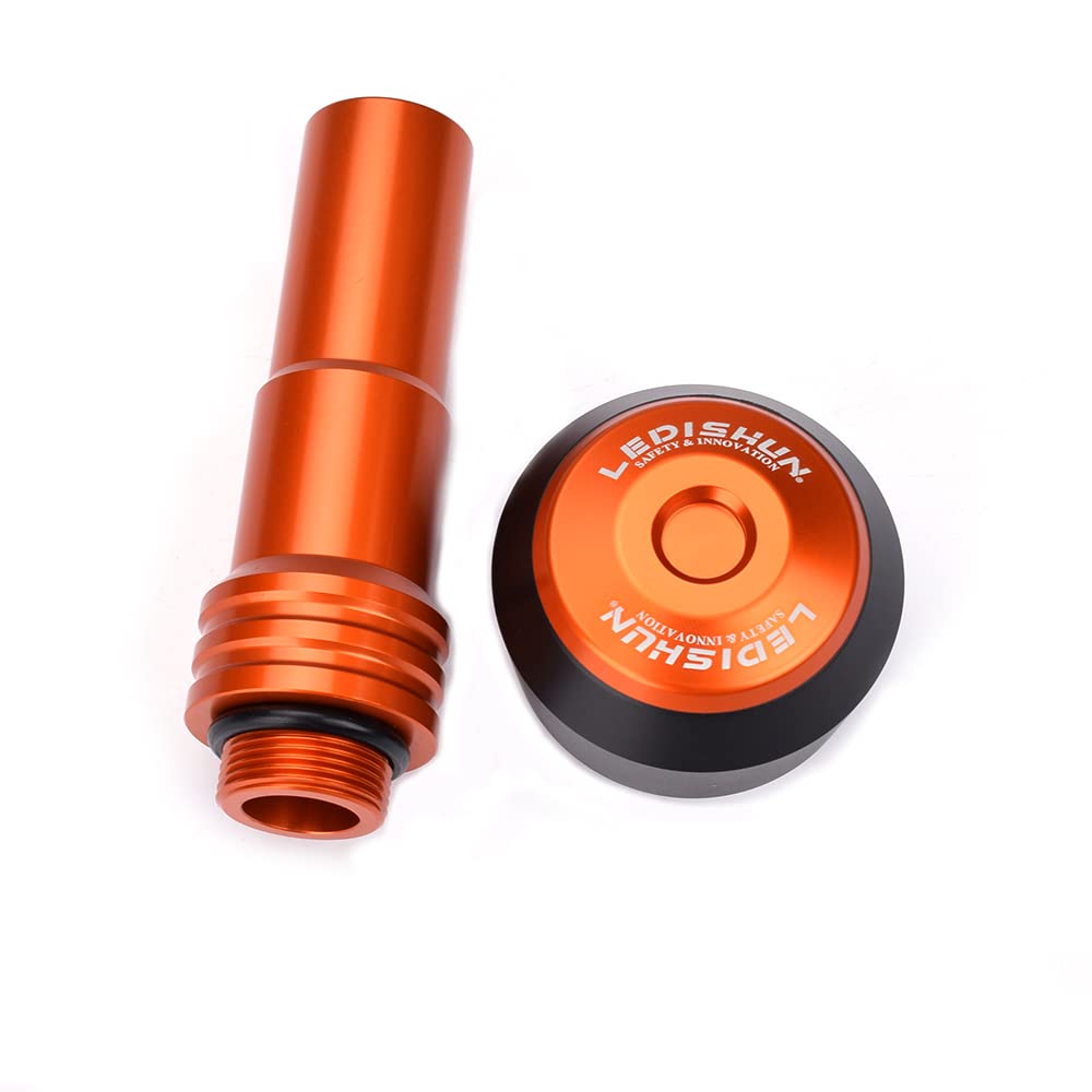 Motorcycle Muffler Slider for Kawasaki Eliminator/SE (24) [8BL-EL400A] CNC Guard Slider (1 Piece) (Orange)