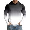 Men's 50 Plus Sun Hoodie Long Sleeve Lightweight Stretch Quick Dry Hooded Shirt for Outdoor Activities