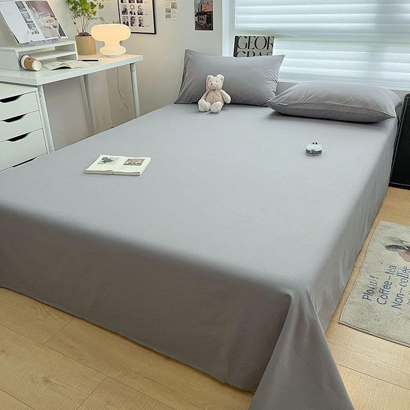 New Ins Style Plaid Thick Skin-friendly Bed Sheet, Simple Bedding for Student Dorm Single & Double Bed