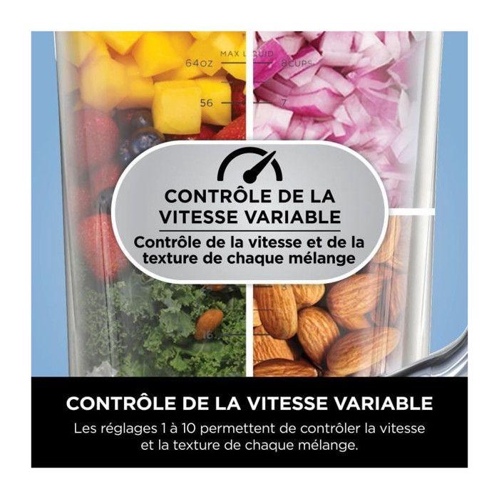 Mixeur - NINJA - Detect Power Blender Pro - 1200W - 2L - 15 modes de mixage