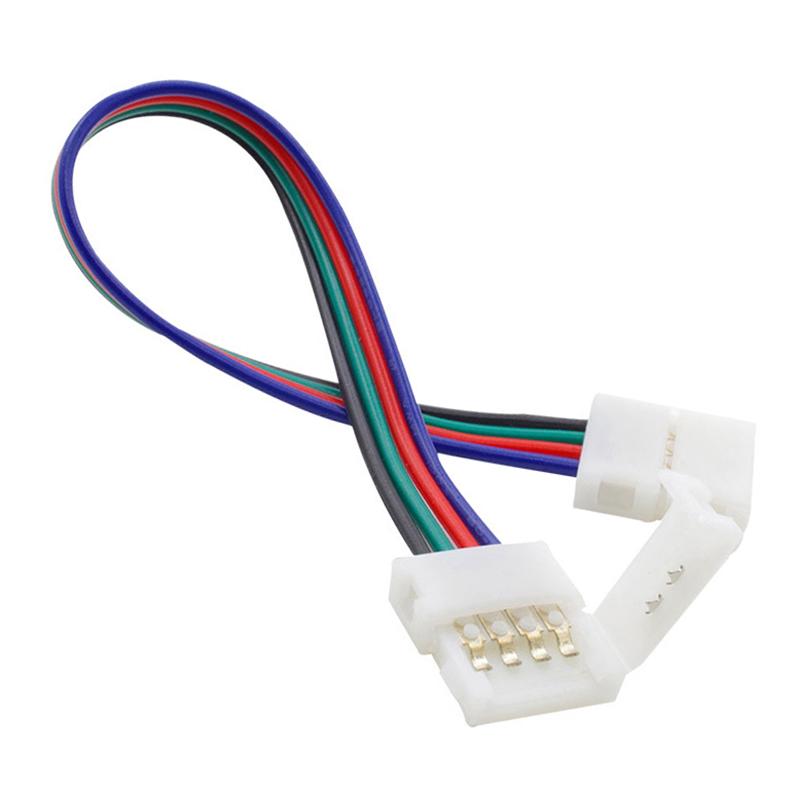 

1Pcs 4Pin 10Mm Rgb Led Strip Connector Free Welding Connector For 5050 Smd Rgb Led Strip Connector Accessories