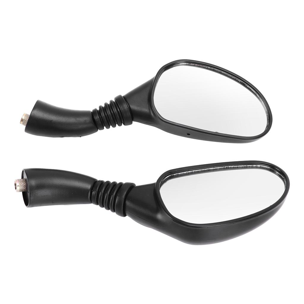Pair Motorcycle Rear View Mirrors Reflectors Universal Replacement for GY6 150cc Mopeds Scooters