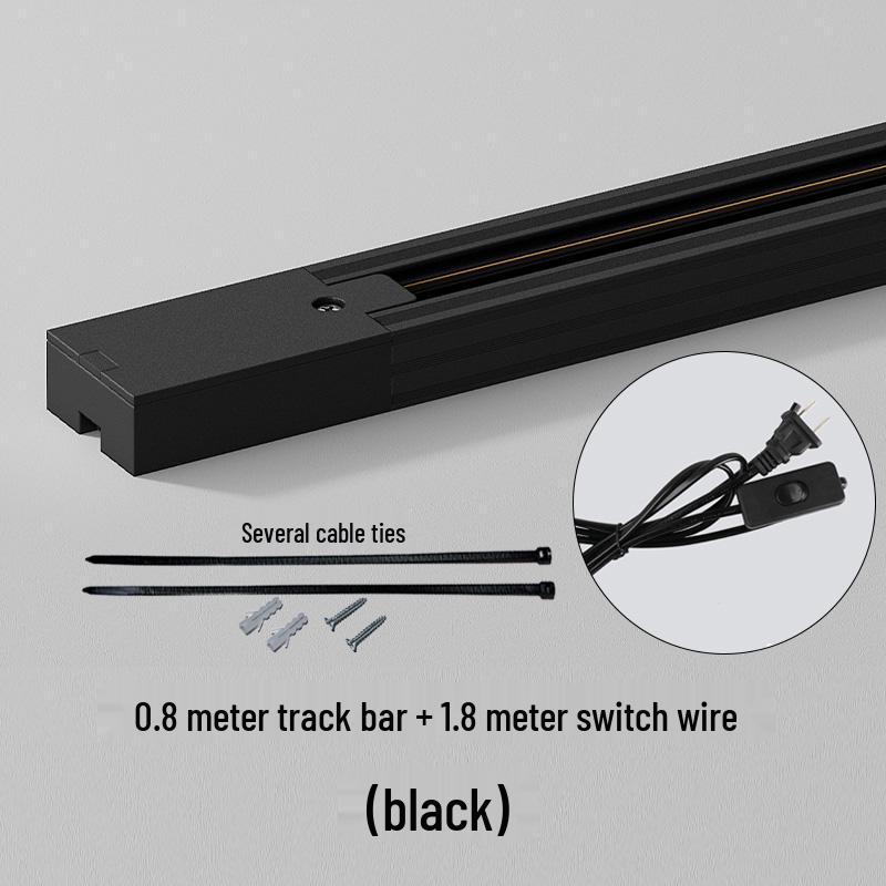 Copper Rail LED Plant Spotlight: Universal Aluminum Track Light Connector, 0.5m Rail