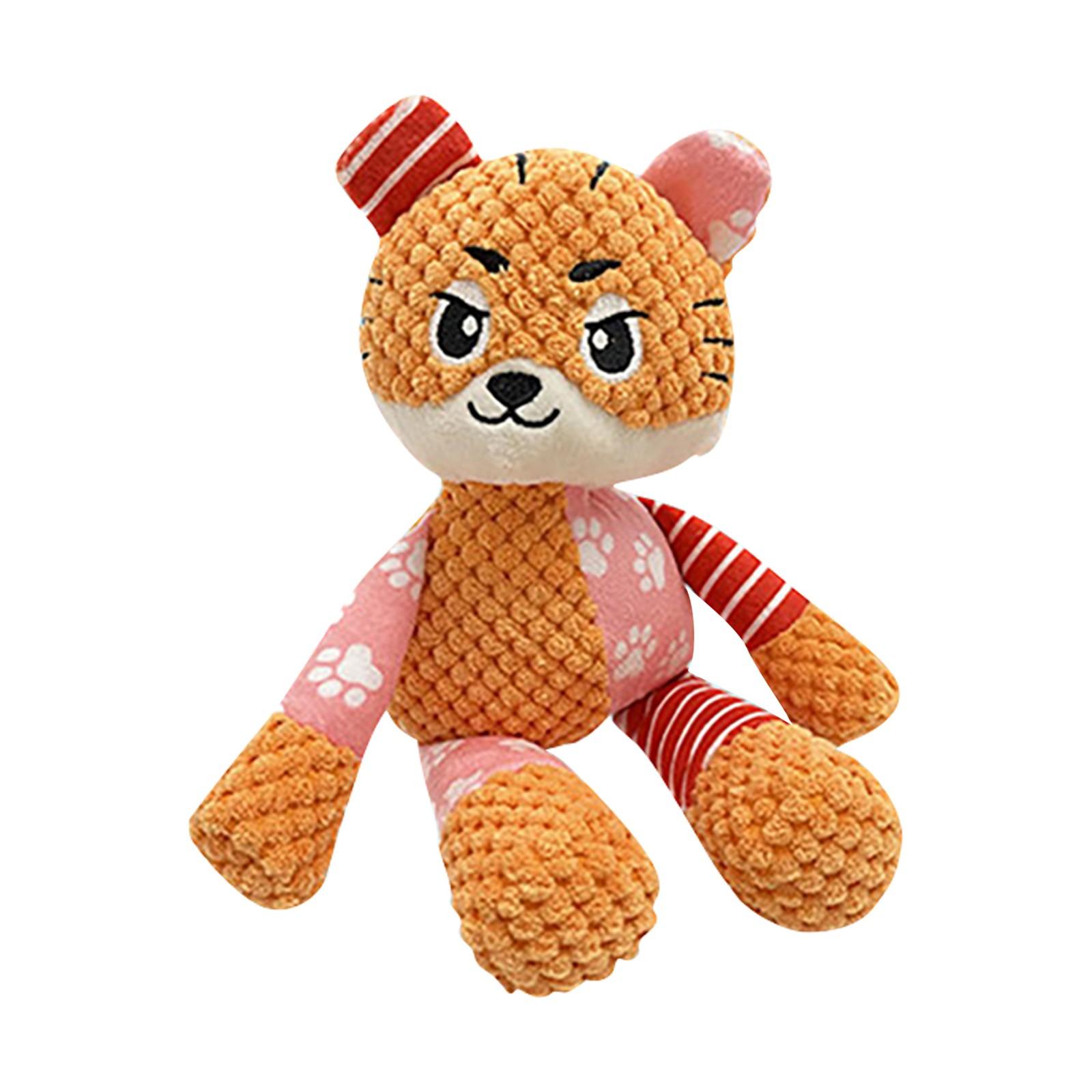 

Плюшевые игрушки для собак, жевательные игрушки для домашних животных, скрипучие игрушки с жеванием, прочные плюшевые игрушки для собак, игрушки для прорезывания зубов для щенков One Size