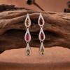 Earrings Color Treasure Jewelry S925 Sterling Silver With Natural Tourmaline Stud Earrings Ear Jewelry