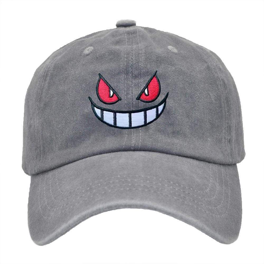Pokemon Anime Gengar Broderi Baseballcaps Snapback Huer Sport Fritidscaps Huer for Menn Kvinner Sjarm Gave
