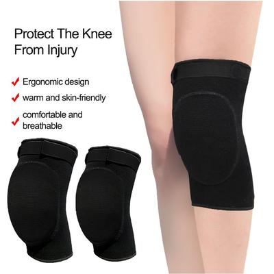 Professional Knee Pads Support Safety Construction Comfort Leg Protectors Safety Construction Dance Run Sports Accessories Black