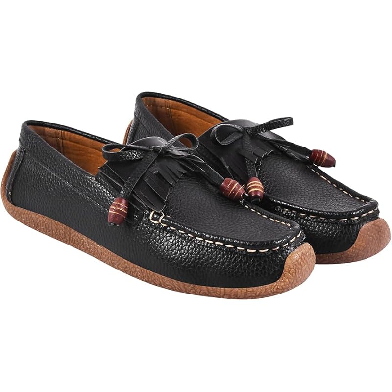 Shoetopia Women'S Block Heel Loafers Black
