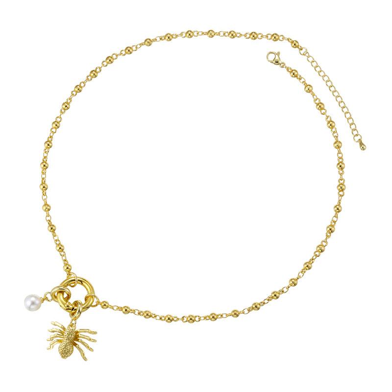 Fun Funny Colorful Dripping Pumpkin Grimace Spider Necklace Personality Hip Halloween Ghost Necklace Vl712