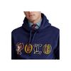 Polo Ralph Lauren FW23 Patch Hooded Fleece Long Sleeve Sweatshirt Men Sweatshirt Navy-Blue 710763795-001