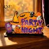 Indoor Autumn Seasonal Decor Halloween Tabletop Signs, Pumpkin Ghost Gnome Wood Centerpiece Blocks, Spooky Decorative Signs for Tables Party