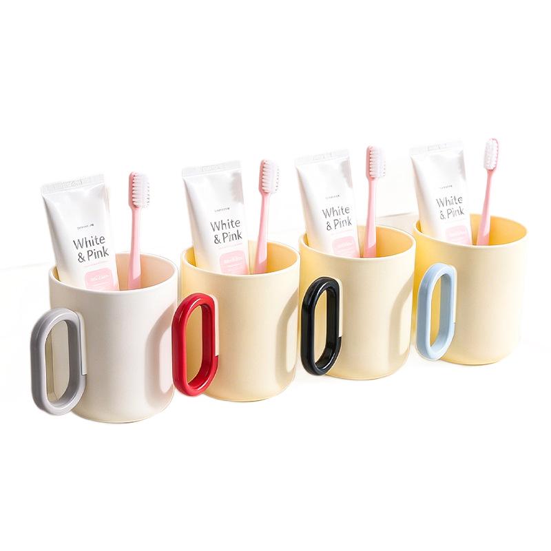 Mildew-Proof Toothbrush and Mouthwash Cup for Dorms and Couples