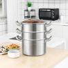 KOBACH 28cm 304 Stainless Steel 3-Layer Steamer