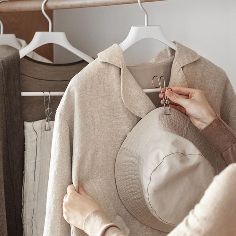 Paslanmaz Çelik Kanca Klip Ev İç Giyim Çorap Kurutma Klipleri Elbise Yorgan Rüzgar Geçirmez Klip Askı