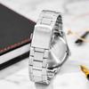 CASIO STANDARD Quartz Movement Stainless Steel Strap Watch Men's Watches Blue Dial (Unisex) Japanese Korean Watches MTP 1384D 2A