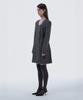 Mausolleum Jenn Round Neck Suit Jacket Dress - Gray