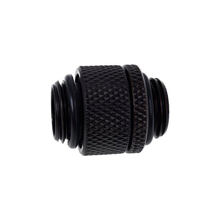 Raccord - Alphacool - Eiszapfen Connector Series - Double-Threadé - Noir profond - Refroidissement liquide
