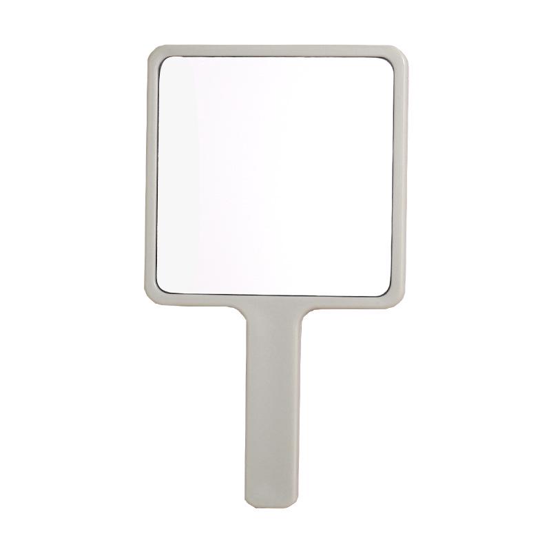 Compact Square Makeup Mirror with Printed Logo - HD Handheld Mini Mirror with Handle