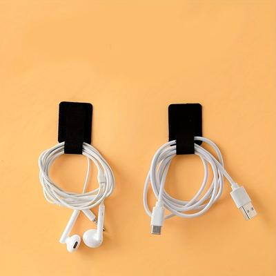 50pcs Heavy-Duty Self-Adhesive Cable Clips - for Desk, Wall, Under Cabinet, Home, Gaming, Workshop,USB-C, HDTV, Power Cables