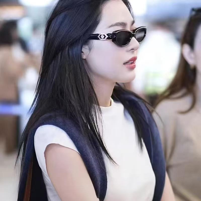 Cat Eye Sunglasses Personalized Decorative Sunglasses Versatile Sunglasses Outdoor Driving Sunscreen Trendy Sunglasses