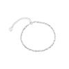 S925 Silver Broken Silver, A Few Taels Of Blessing Brand Bracelet, Girls' High-End Niche Design, Simple Style Jewelry