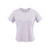Crew Neck Short-sleeved T-shirt Women's Summer New American Casual Solid Color Slim-fitting and Thin Bottoming Shirt Sports Top