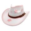 Sternverzierter Homburg Maillard Styling Hut Geschenke für Freund Hut Breiter Rand Unisex Tragbar für Treffen Foto Requisiten