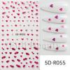 Nail Art Stickers Romantic Valentine's Day Mini Colorful Heart Embossed Three-dimensional Adhesive Nail Stickers