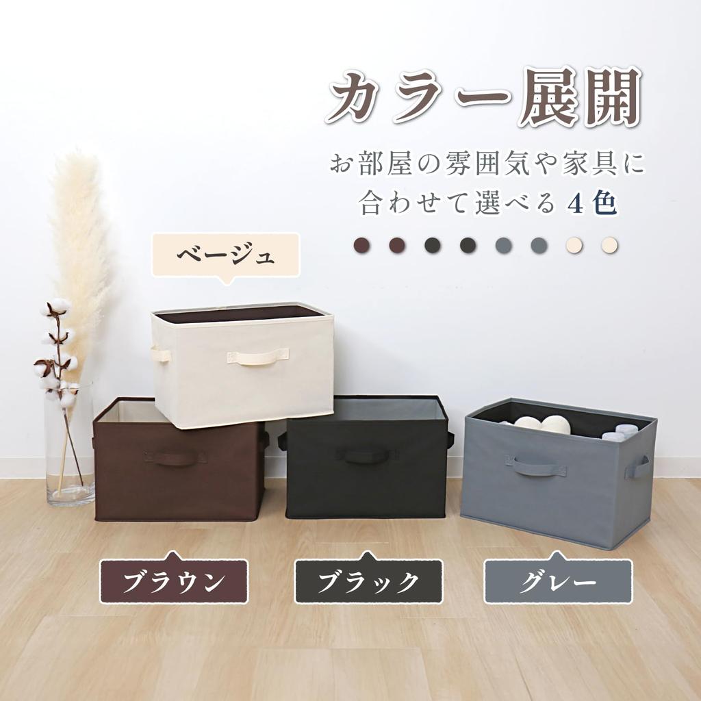 Astro Nonwoven Storage Boxes, Black and Gray, Set of 2, 20 L