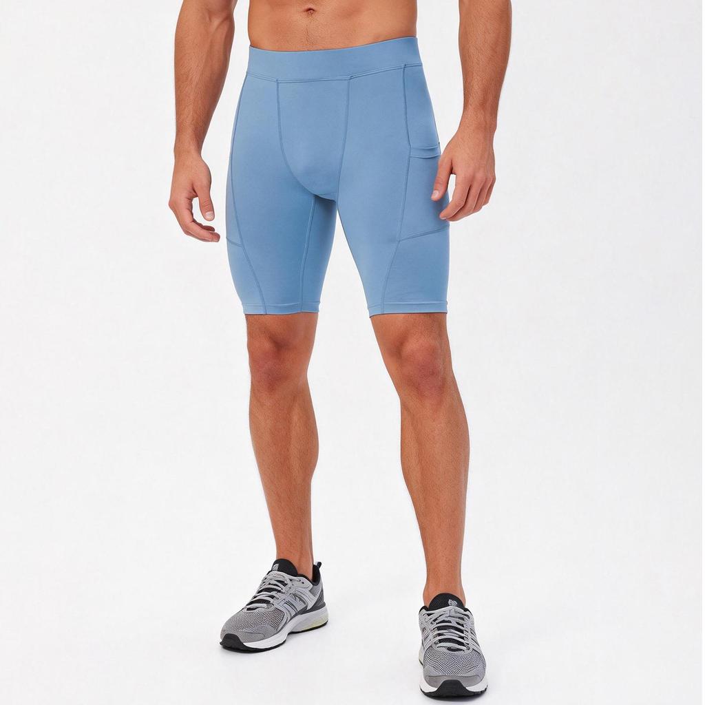 Men's Workout Tights Running Shorts Fitness Quick Dry Compression Pants