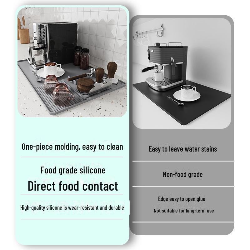 Silikonová podložka pod kávovar - Žáruvzdorný barový tác a ochranná podložka pro lisování kávy