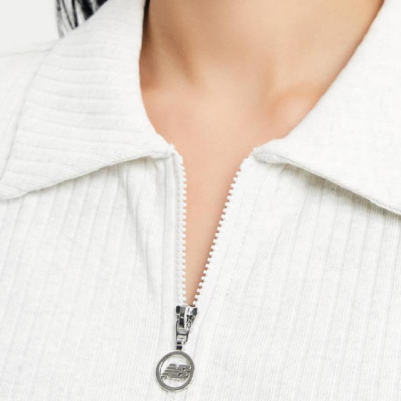 New Balance Half Club New Balance Women S 2 Way Ribbed Collar Zip Up Jacket Nbm