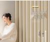 Double-Sided No-Drill Linen-Like Blackout Curtains for Living Room, Bedroom, or Balcony
