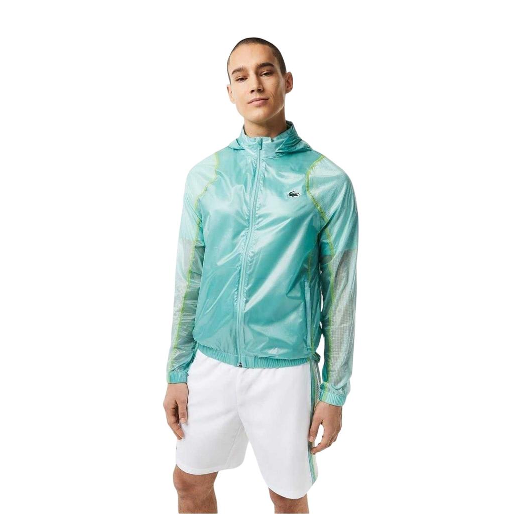 Lacoste Herren Kapuzenjacke mit Krokodilprint