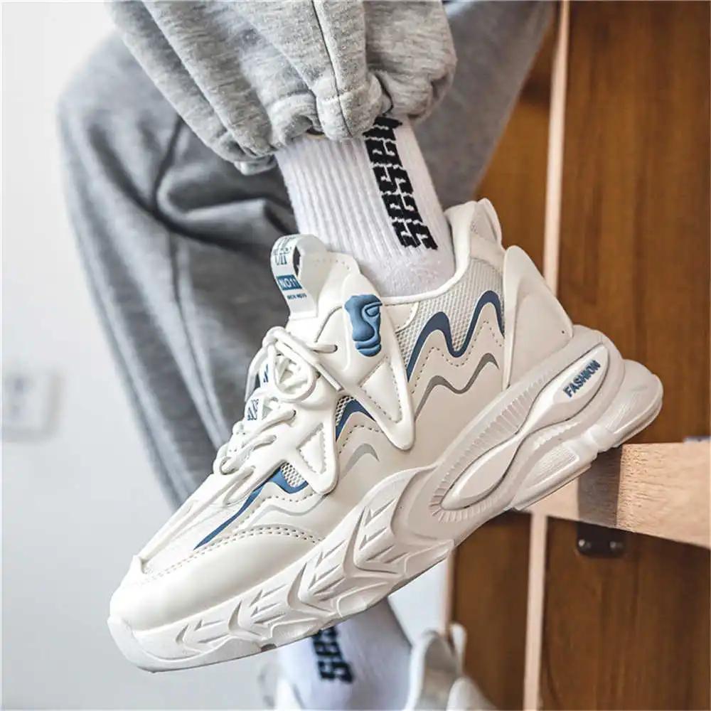 Thick Sole Number 40 Men's Sneakers Yellow Casual Shoes Sneakers For Womam Tenya Sport Loafers Shors Sporty Pie Super Sale