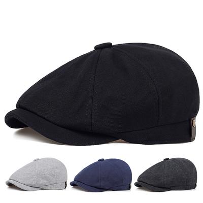 Fashion Cotton Beret Fashion Old Hat High Quality Four-color Casual Hats Autumn and Winter Warm Cap Cold Caps