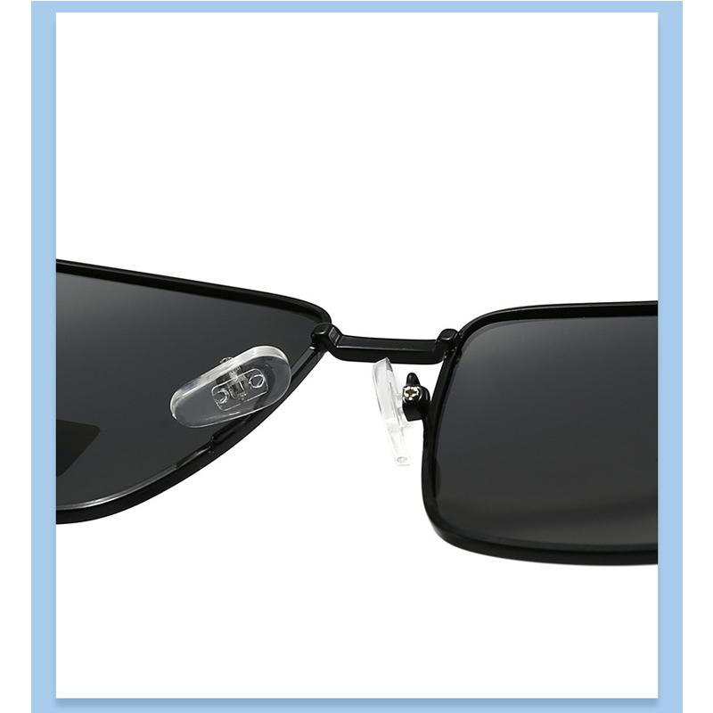 Occhiali da Sole Polarizzati alla Moda Uomo Quadrati in Metallo Guida Viaggio Vintage Retro Per Donna Occhiali da Sole Parasole Occhiali da Vista Esterno UV400