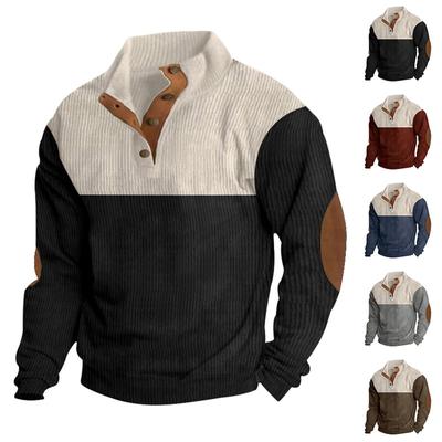 Men's Standing Collar Sweatshirt Is Outdoor Casual Sweaters Tops