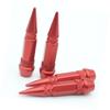 4 Stück 60mm Reifenventilkappen Edelstahl Spitze Rad Reifenventil Schaftabdeckung für Auto Motorräder Fahrräder Rot