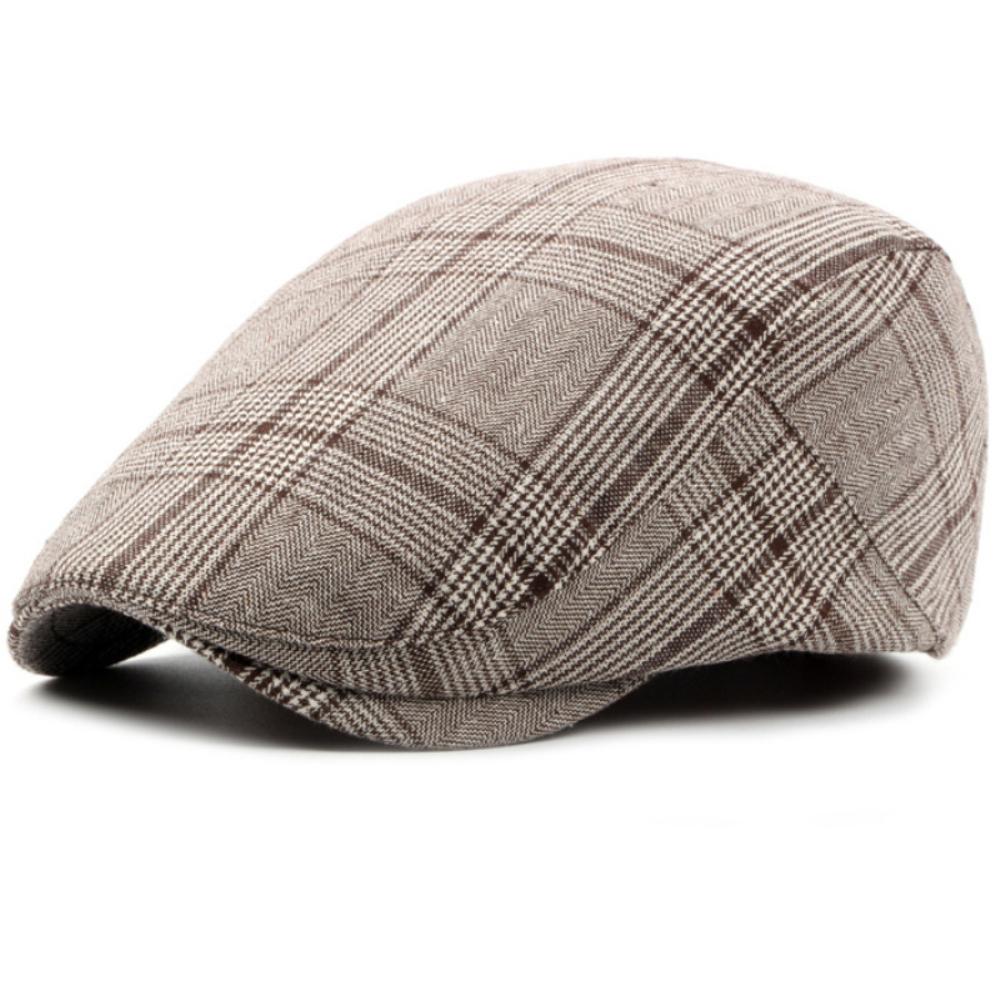 HT4815 Mens Berets Women Vintage Plaid Artist Painter Beret Hat Spring Autumn Caps Adjustable Ivy Flat Cap Male Female Beret Cap