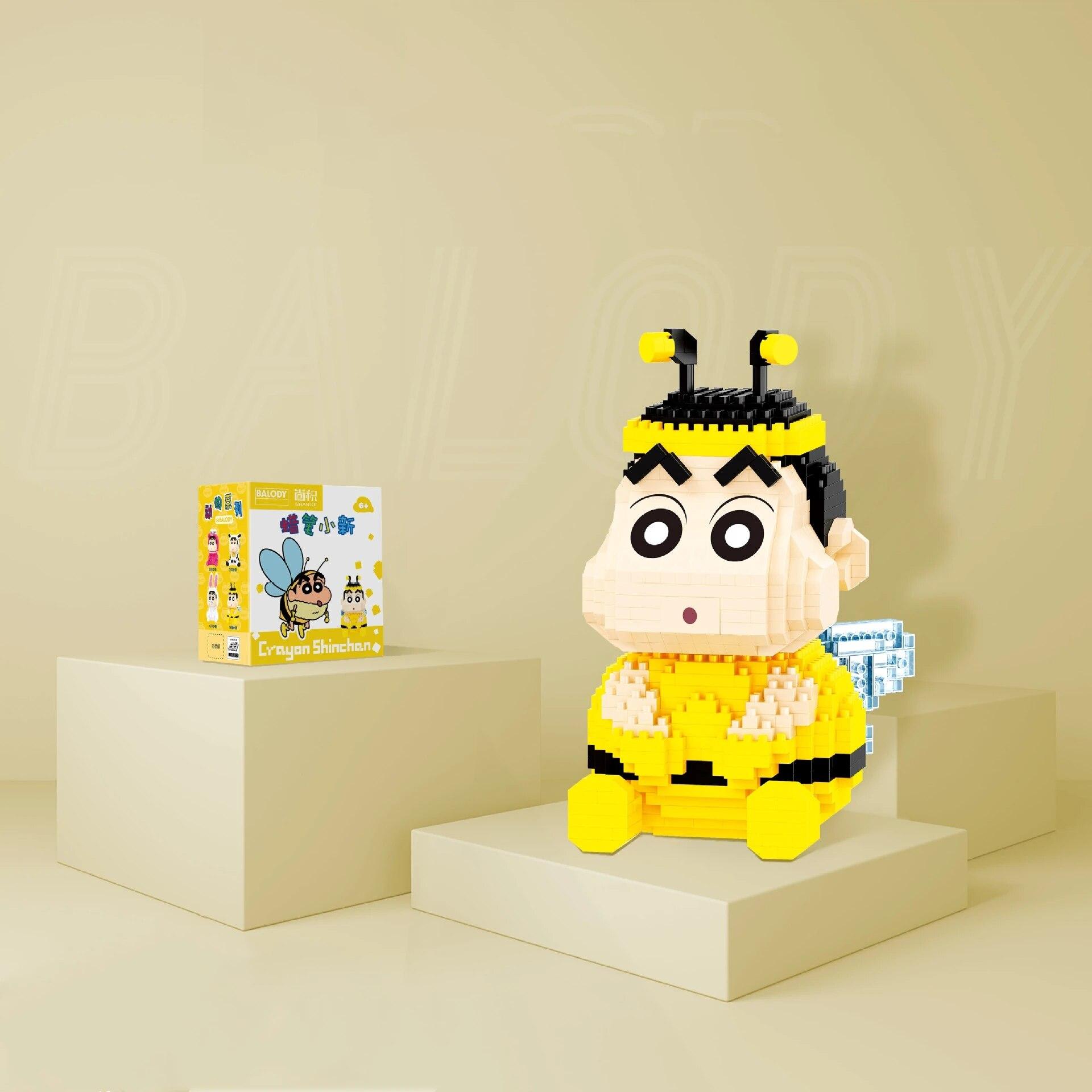 

1083PCS Mini Building Blocks Set Micro Crayon Shin-chan Toy Christmas Party Favors Xmas Bricks for Adults Kids