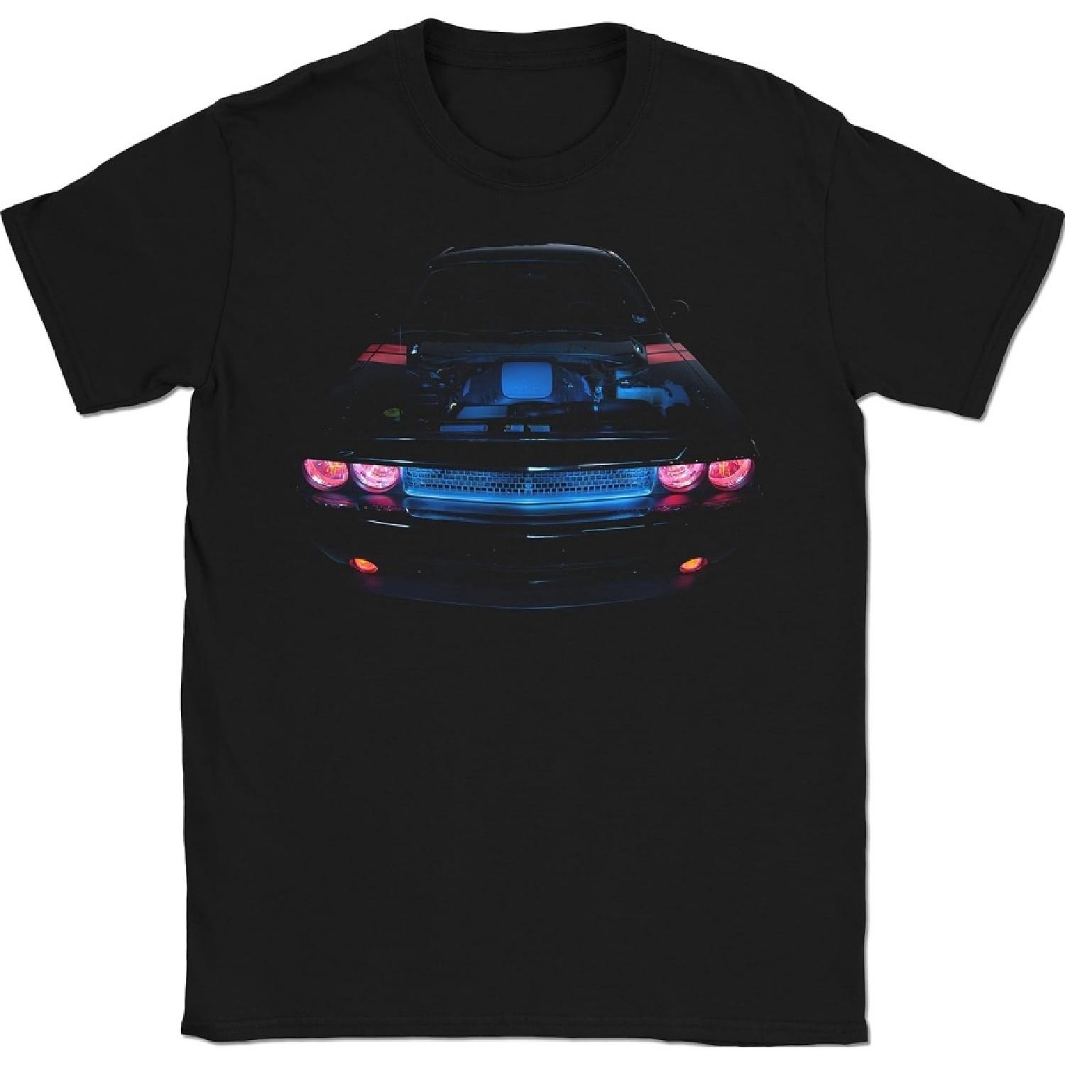 The Devil American Muscle Car Challenger T-Shirt 100% Cotton S