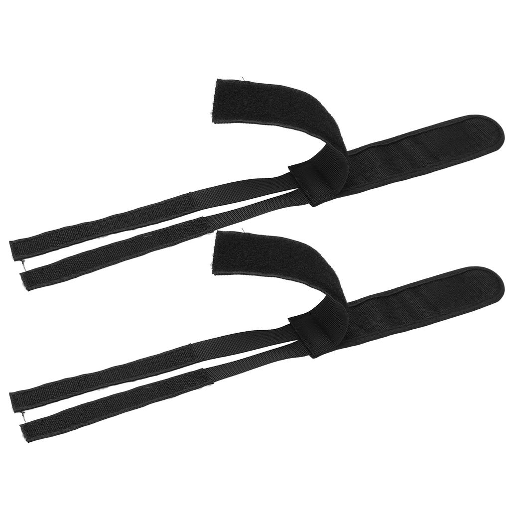 1 Par Tiras de Pedal de Bicicleta Fita Resistente a Rasgos Durável Robusto Ajustável Cinta para Pés de BicicletaPreto