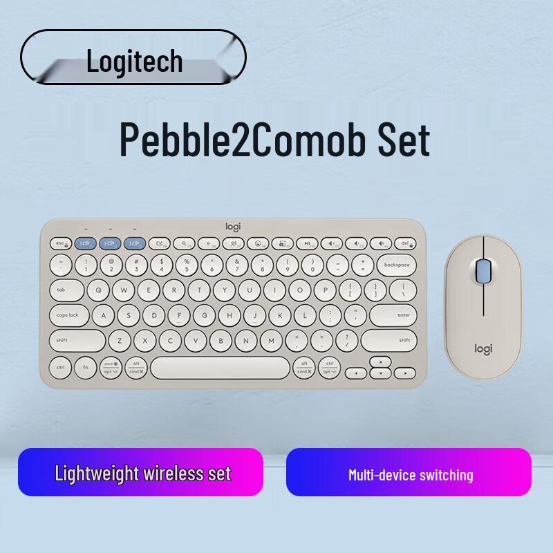 

Logitech PEBBLE 2 COMBO Wireless Keyboard and Mouse Set