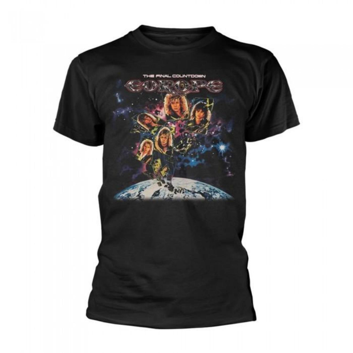 Europe Unisex Adult The Final Countdown T-Shirt S чёрный