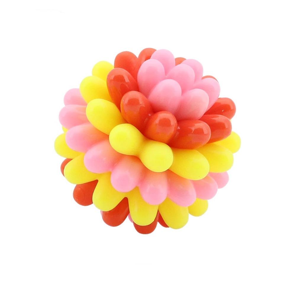 High Elastic Dog Elastic Ball Toy Colorful Dog Tooth Cleaning Toy Pet Chewing Toy  Training