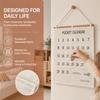 Large Size Calendar Pocket Chart Cotton and Linen Material Numbered Pocket Chart  For Home Study